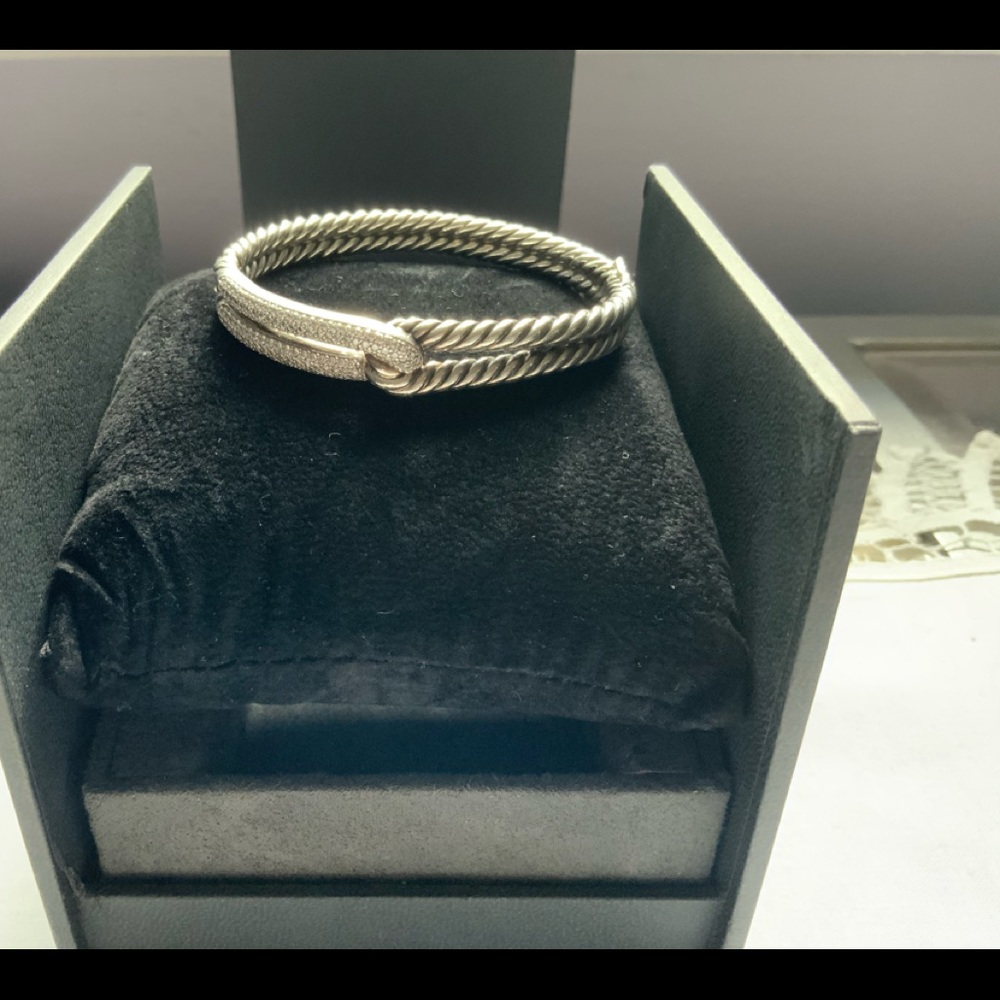 David Yurman Labyrinth Dia Single Loop Bracelet - image 7